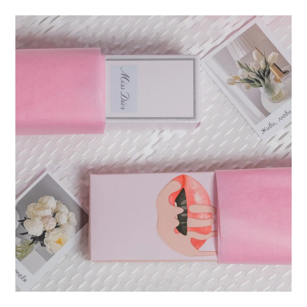 Бумага тишью, цвет пастельный розовый, 500мм*750мм, 17 г/м2 (100 листов/уп)