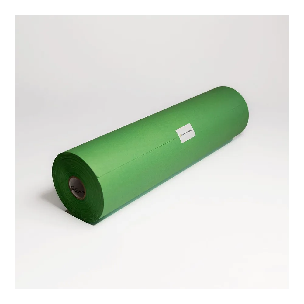 Бумага тишью в рулоне, цвет зеленая трава, 500мм*100м, 17 г/м2