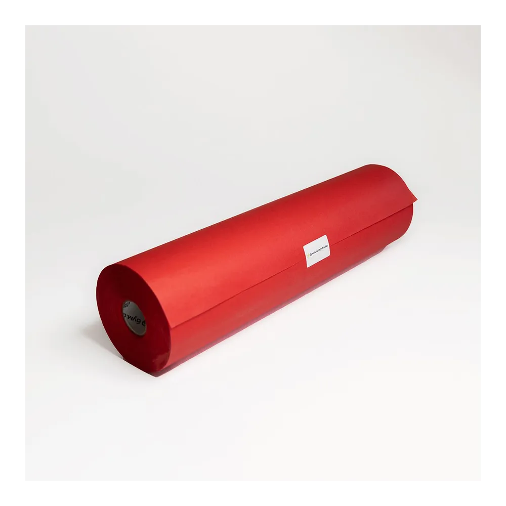 Бумага тишью в рулоне, цвет красный, 500мм*100м, 17 г/м2