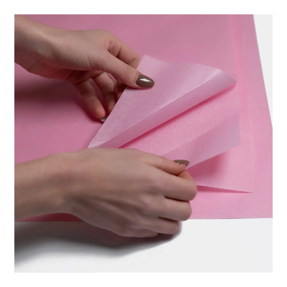 Бумага тишью, цвет пастельный розовый, 500мм*750мм, 17 г/м2 (100 листов/уп)