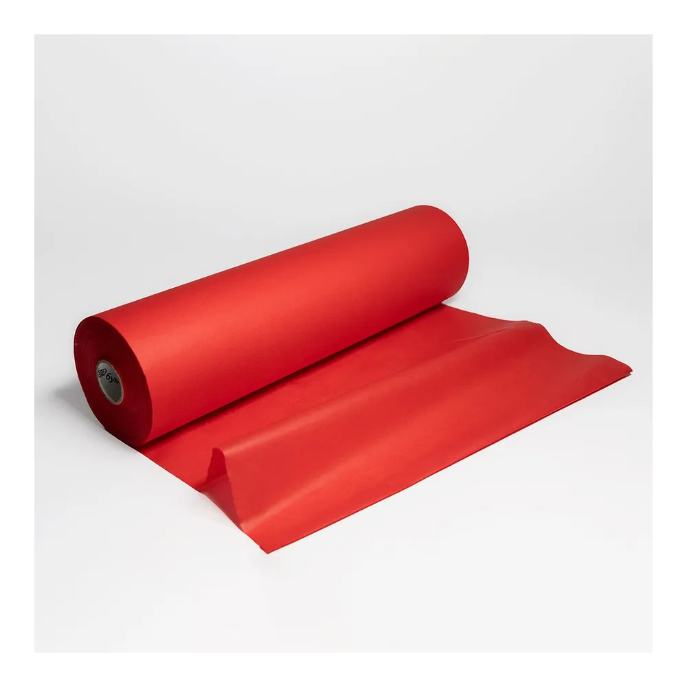 Бумага тишью в рулоне, цвет красный, 500мм*100м, 17 г/м2