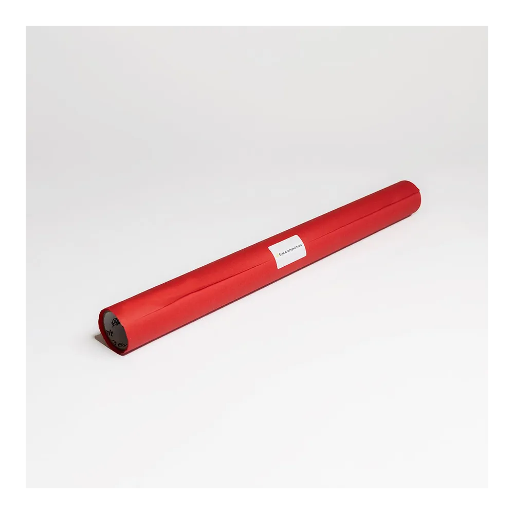 Бумага тишью в рулоне, цвет красный, 500мм*10м, 17 г/м2