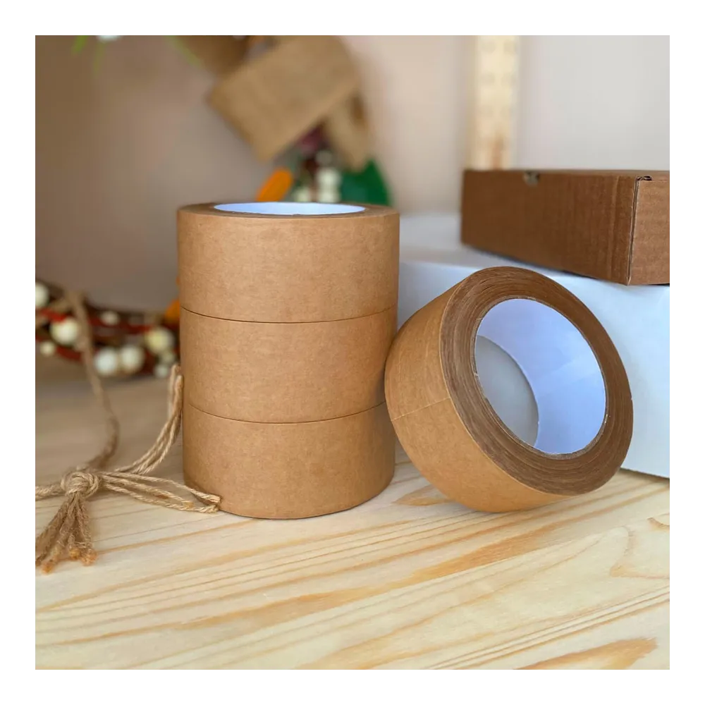 BumLenta, бумажная упаковочная клейкая крафт-лента, 50мм*50м (4 шт/уп)