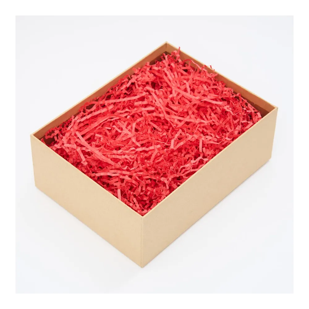 бум.Наполнитель из крафт-бумаги, цвет "Красный интенсив", пл.80 г/м2, упак. 3 кг