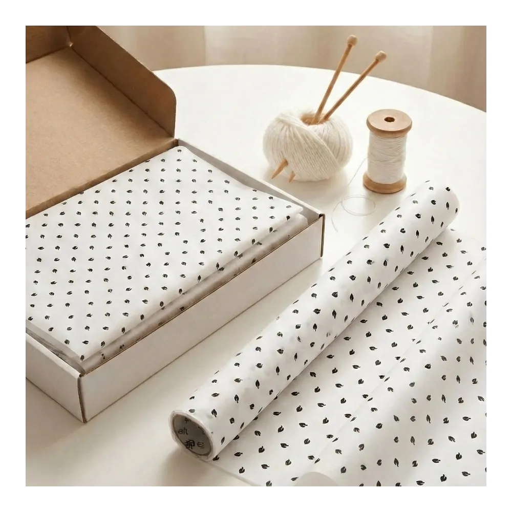 Бумага тишью в рулоне, 420мм*10м, 25 г/м2, «Тополь», цв.печати черный