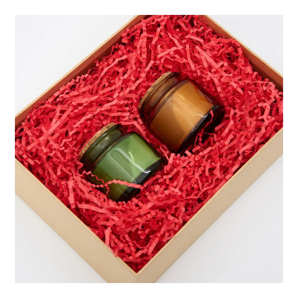 бум.Наполнитель из крафт-бумаги, цвет "Красный интенсив", пл.80 г/м2, упак. 3 кг