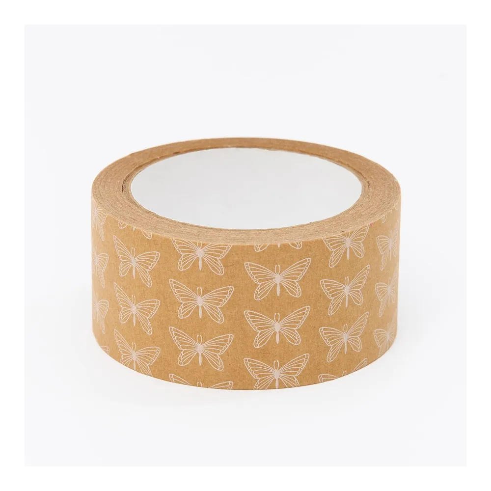 BumLenta, бумажная упаковочная крафт-лента 50мм*30м "Papilio"