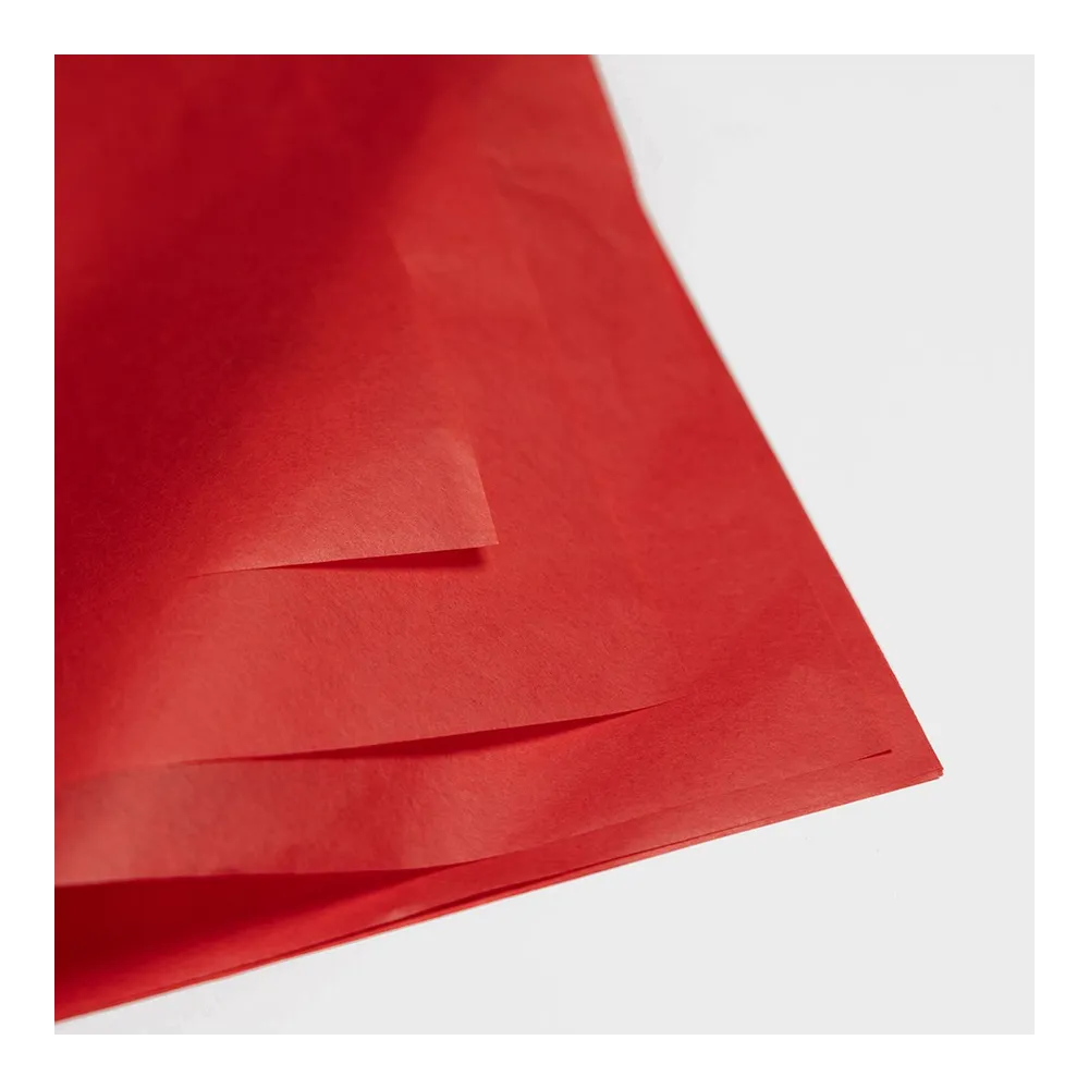 Бумага тишью, цвет красный, 500мм*750мм, 17 г/м2 (100 листов/уп)