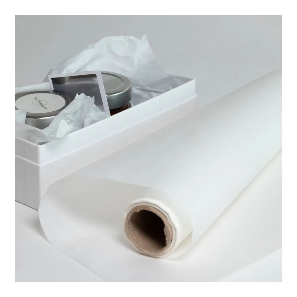 Бумага тишью в рулоне, белая, 840мм*150м, пл.25 г/м2