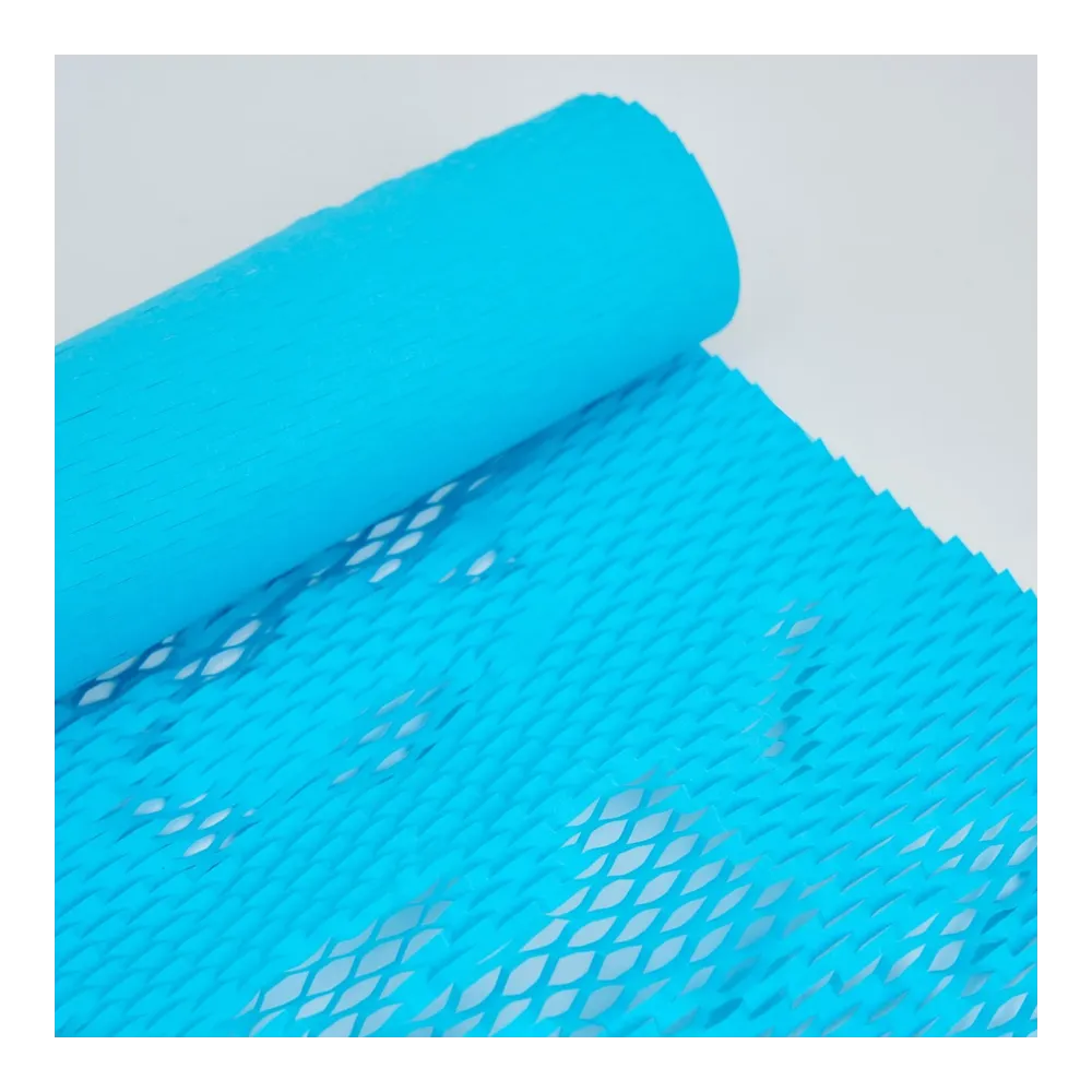 PerfectoPack, крафт-бумага сетчатая (сотовая), ярко-голубая, 50 м