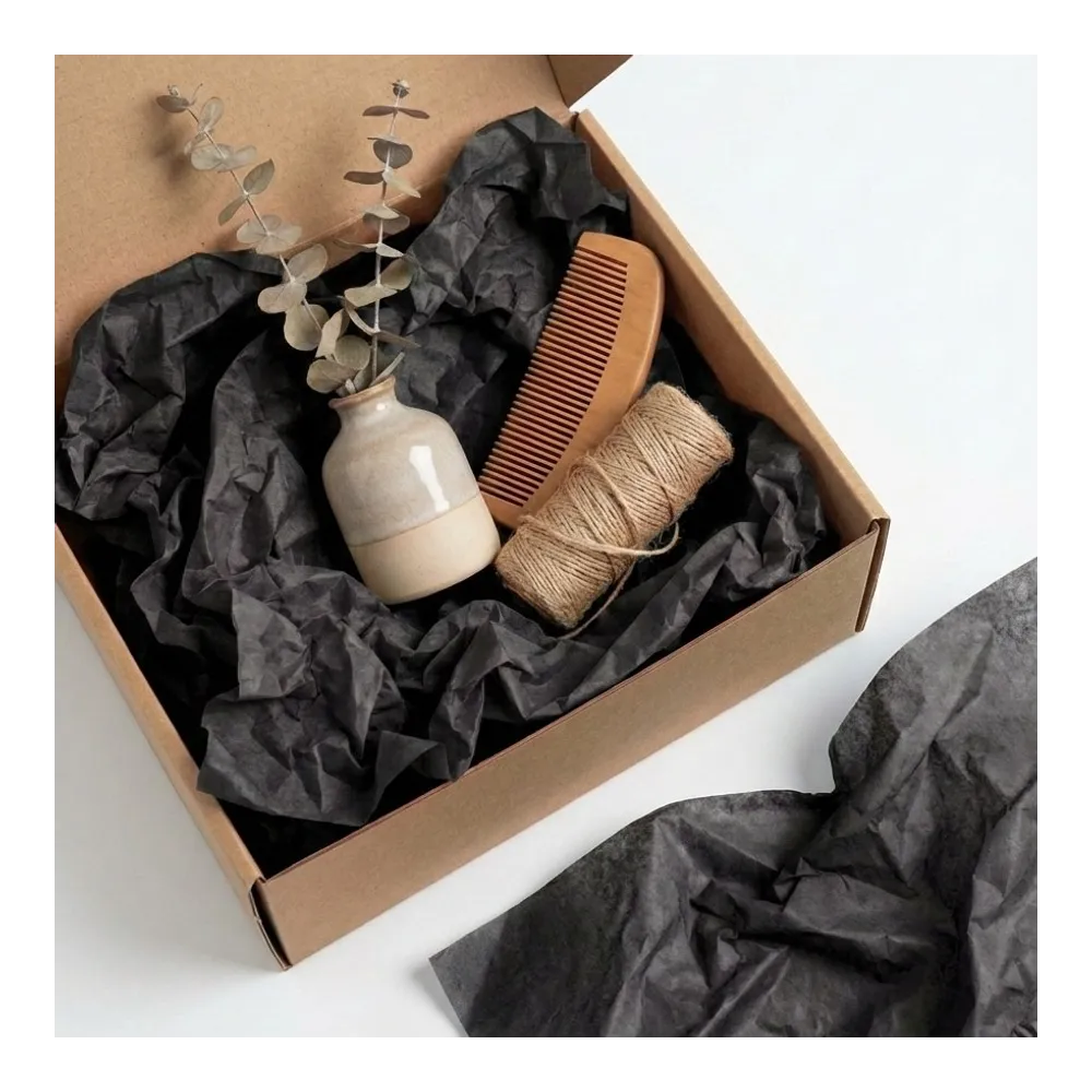 Бумага тишью, цвет черный, 500мм*750мм, 17 г/м2 (100 листов/уп)