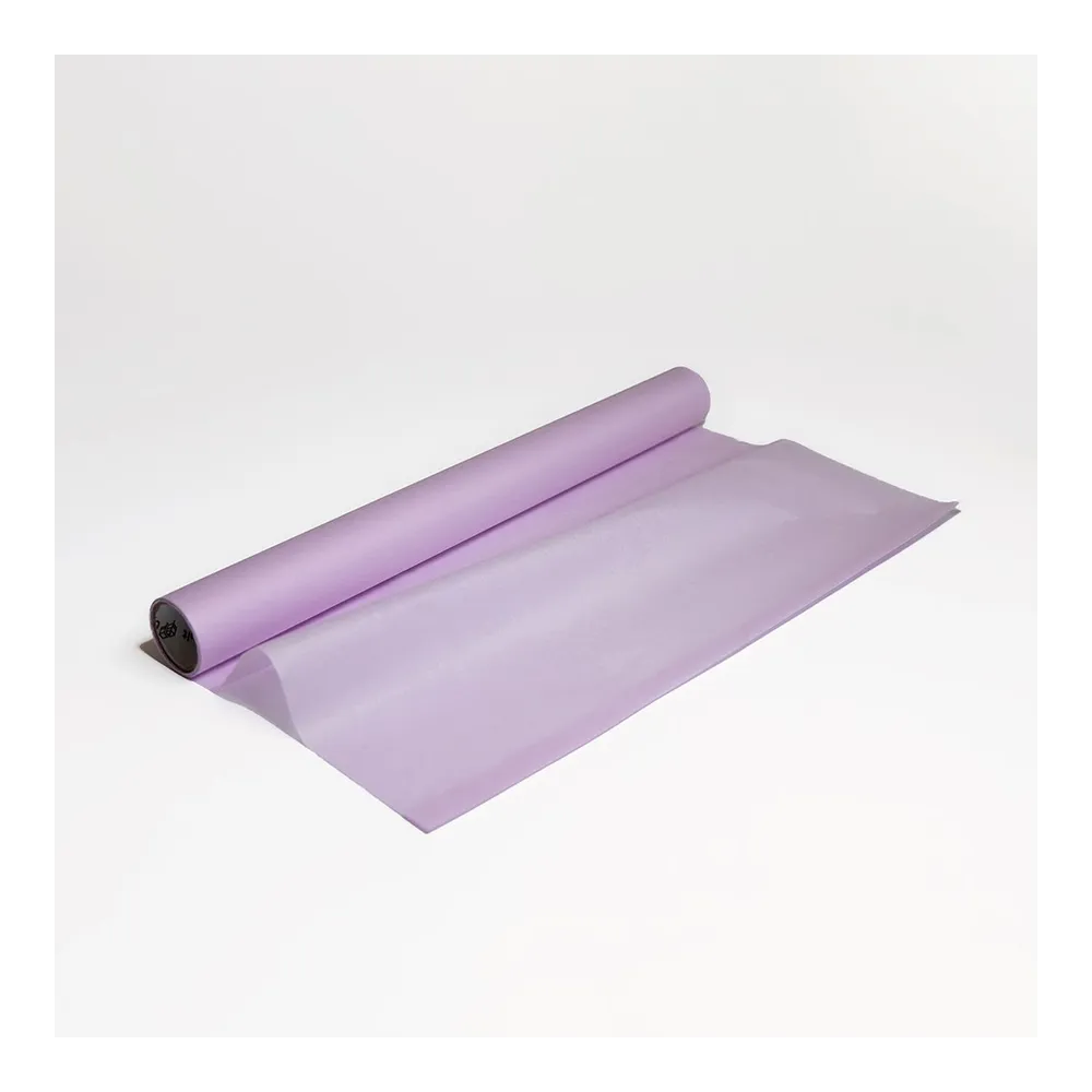 Бумага тишью в рулоне, цвет лиловый, 500мм*10м, 17 г/м2