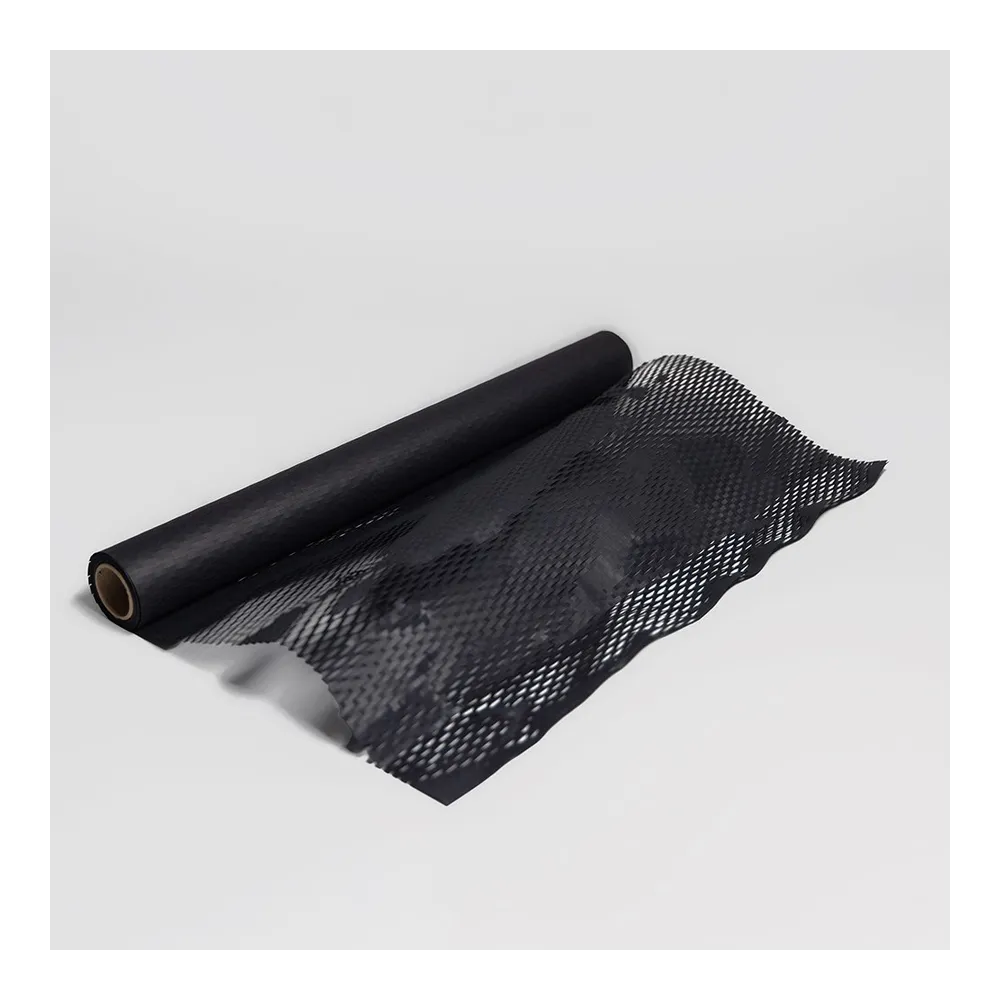 PerfectoPack, крафт-бумага сетчатая (сотовая), черная, 5 м