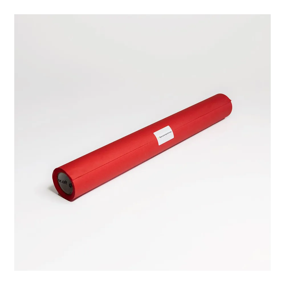 Бумага тишью в рулоне, цвет красный, 500мм*50м, 17 г/м2