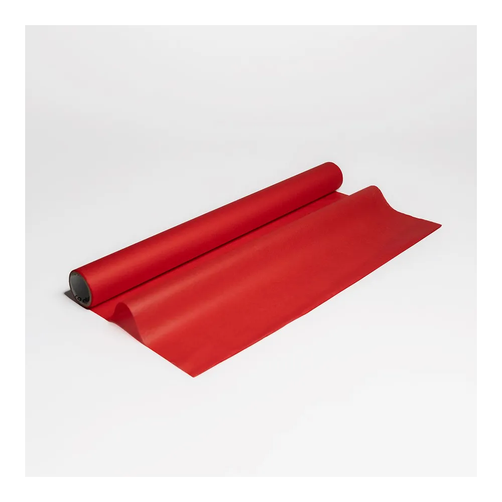 Бумага тишью в рулоне, цвет красный, 500мм*10м, 17 г/м2