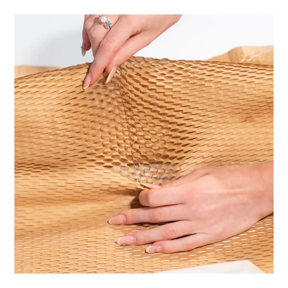 PerfectoPack, крафт-бумага сетчатая (сотовая), бурая, 50 м