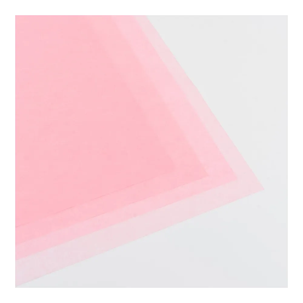 Бумага тишью, цвет пастельный розовый, 500мм*750мм, 17 г/м2 (100 листов/уп)