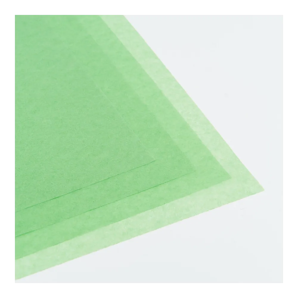 Бумага тишью, цвет зеленая трава, 500мм*750мм, 17 г/м2 (100 листов/уп)